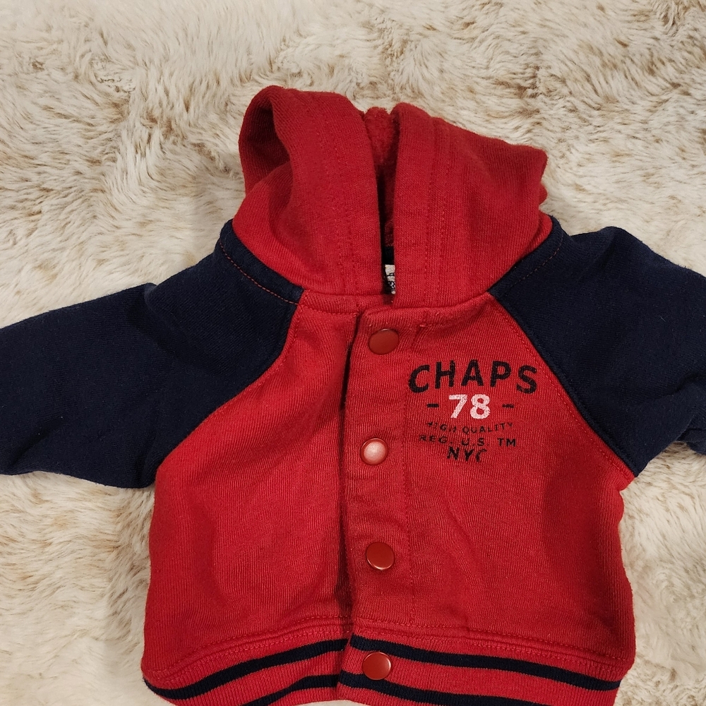 Vintage CHAPS Brand Newborn Two Piece Sweat Suit - Picture 5 of 5
